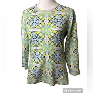 J. McLaughlin Bedford Top Shirt Catalina Cloth Size Small